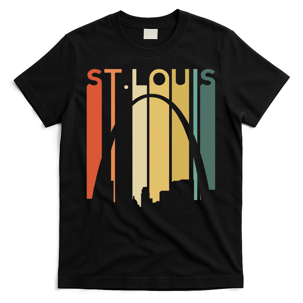 St Louis Missouri Gateway Arch Retro Mississippi River Lou T-Shirt