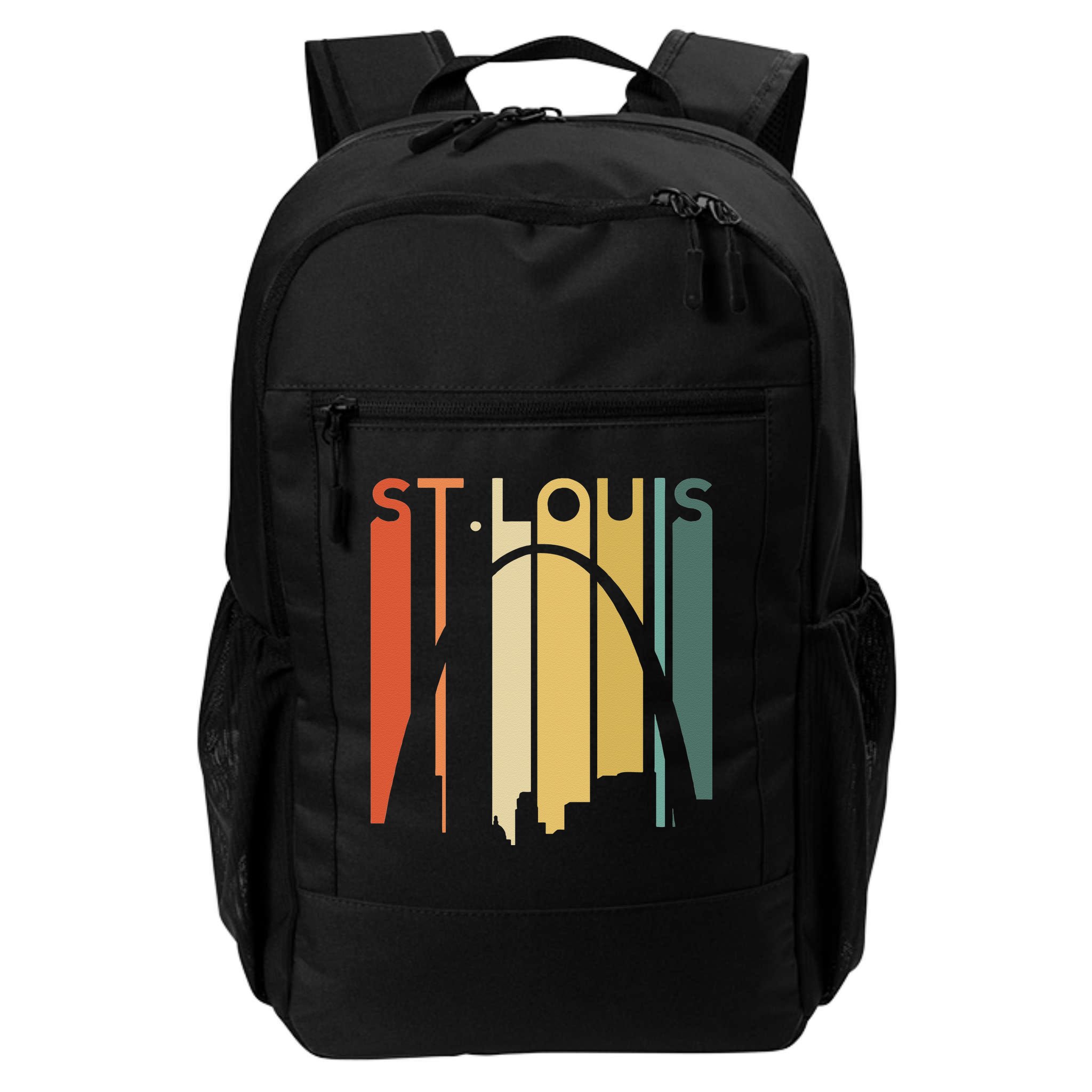 St Louis Missouri Gateway Arch Retro Mississippi River Lou Backpack