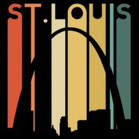 St Louis Missouri Gateway Arch Retro Mississippi River Lou Backpack