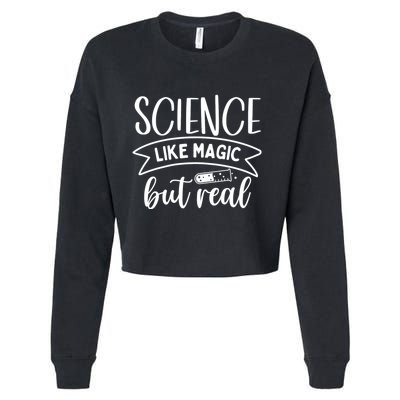 Science: Like Magic But Real Cropped Pullover Crew