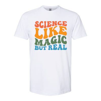 Science Like Magic But Real Retro Artwork Softstyle® CVC T-Shirt