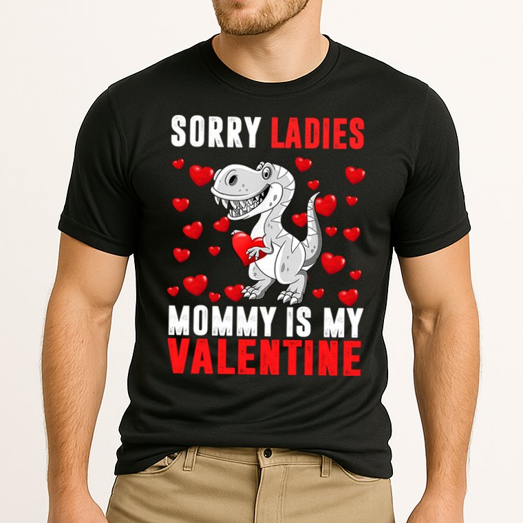 Sorry Ladies Mommy Is My Valentine Cooling Performance Crew T-Shirt