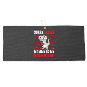 Sorry Ladies Mommy Is My Valentine Large Microfiber Waffle Golf Towel