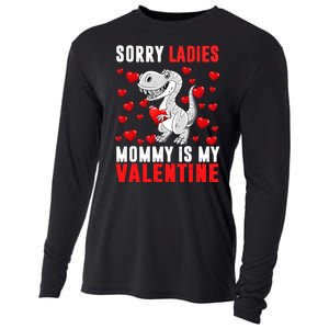 Sorry Ladies Mommy Is My Valentine Cooling Performance Long Sleeve Crew