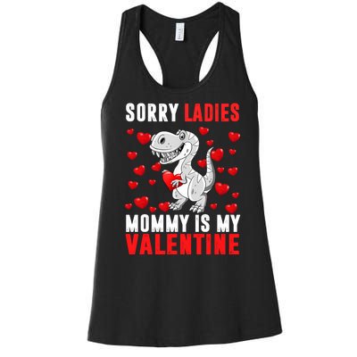 Sorry Ladies Mommy Is My Valentine Women's Racerback Tank