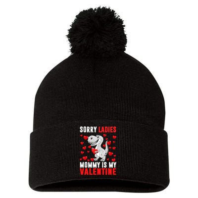 Sorry Ladies Mommy Is My Valentine Pom Pom 12in Knit Beanie