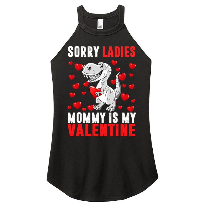 Sorry Ladies Mommy Is My Valentine Women's Perfect Tri Rocker Tank