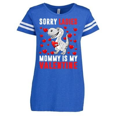 Sorry Ladies Mommy Is My Valentine Enza Ladies Jersey Football T-Shirt