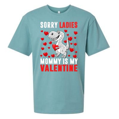 Sorry Ladies Mommy Is My Valentine Sueded Cloud Jersey T-Shirt