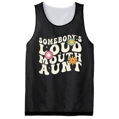 Somebody's loud mouth aunt Mesh Reversible Basketball Jersey Tank