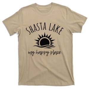 Shasta Lake My Happy Place Ca Boating Fishing Camping T-Shirt