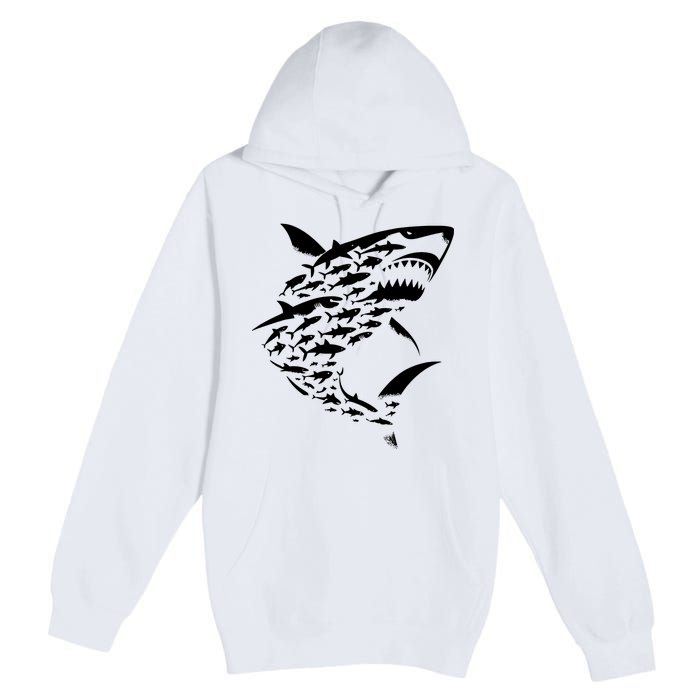 Shark Lover Marine Biology Animal Science Sharks Premium Pullover Hoodie