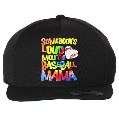 Somebody's loud mouth Baseball Mama Baseball Heart Cute Mom Wool Snapback Cap