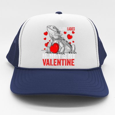 Sorry Ladies Mommy Is My Valentine Bearded Dragon Rescue Trucker Hat