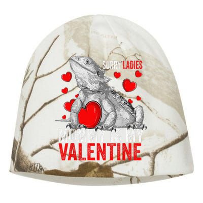 Sorry Ladies Mommy Is My Valentine Bearded Dragon Rescue Kati - Camo Knit Beanie