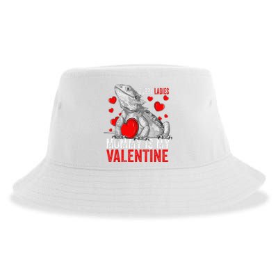 Sorry Ladies Mommy Is My Valentine Bearded Dragon Rescue Sustainable Bucket Hat