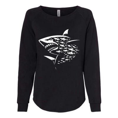 Sharks Lover Marine Biology Science Shark Womens California Wash Sweatshirt