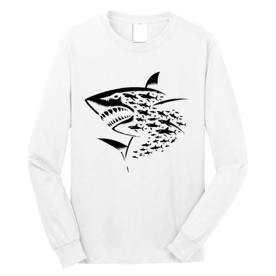 Sharks Lover Marine Biology Science Shark Long Sleeve Shirt