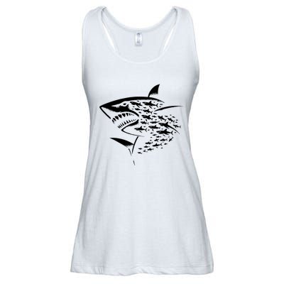 Sharks Lover Marine Biology Science Shark Ladies Essential Flowy Tank