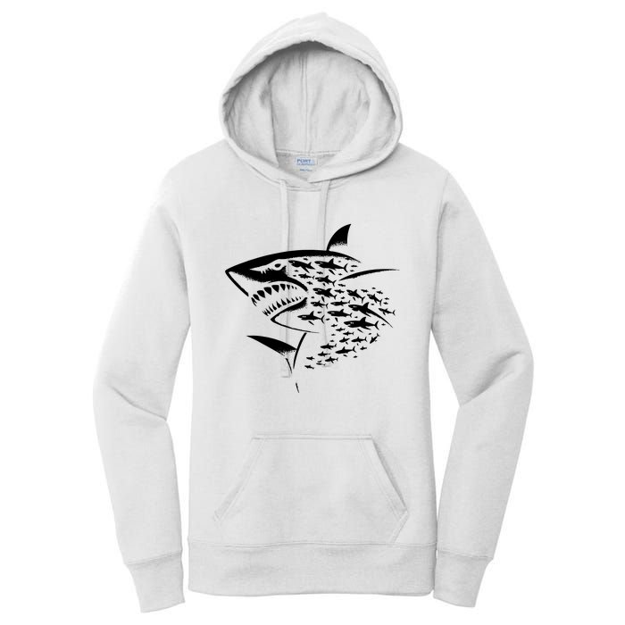 Sharks Lover Marine Biology Science Shark Women's Pullover Hoodie