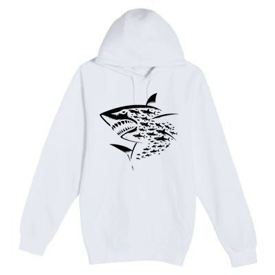 Sharks Lover Marine Biology Science Shark Premium Pullover Hoodie