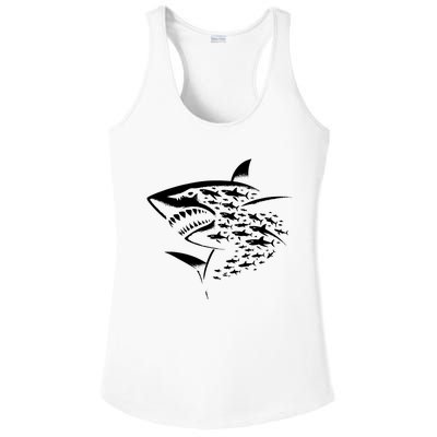 Sharks Lover Marine Biology Science Shark Ladies PosiCharge Competitor Racerback Tank