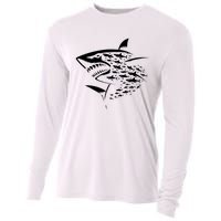 Sharks Lover Marine Biology Science Shark Cooling Performance Long Sleeve Crew