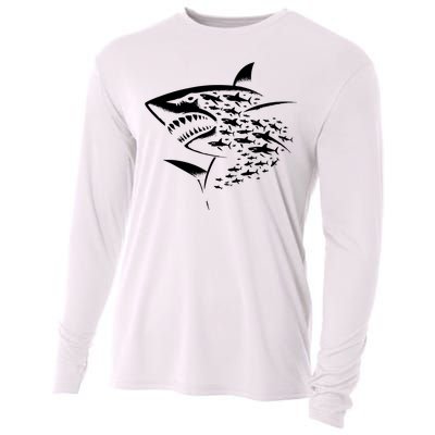 Sharks Lover Marine Biology Science Shark Cooling Performance Long Sleeve Crew