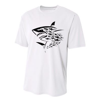 Sharks Lover Marine Biology Science Shark Performance Sprint T-Shirt