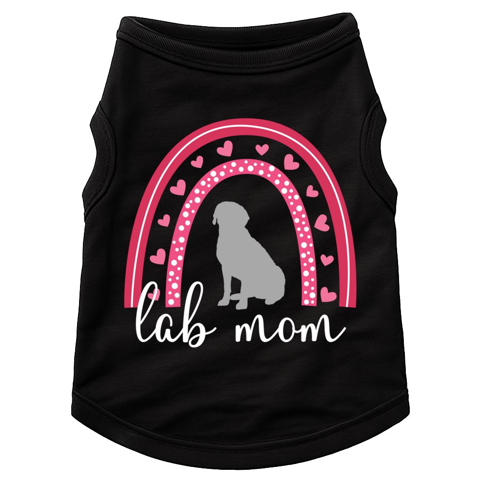 Silver Lab Mom ValentineS Day Labrador Rainbow Cool Gift Doggie Tank
