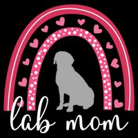 Silver Lab Mom ValentineS Day Labrador Rainbow Cool Gift Bucket Hat