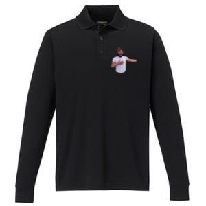 Sneaky Link Man Heart Attack Performance Long Sleeve Polo