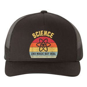 Science Like Magic But Real Funny Retro Science Teacher Yupoong Adult 5-Panel Trucker Hat