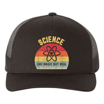 Science Like Magic But Real Funny Retro Science Teacher Yupoong Adult 5-Panel Trucker Hat