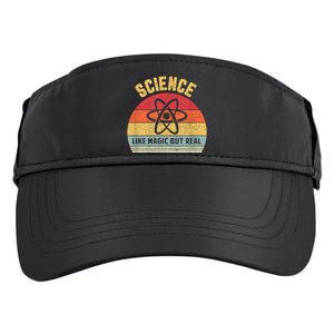 Science Like Magic But Real Funny Retro Science Teacher Adult Drive Performance Visor