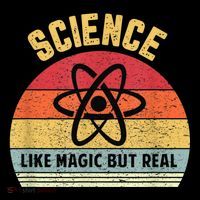 Science Like Magic But Real Funny Retro Science Teacher Premium T-Shirt
