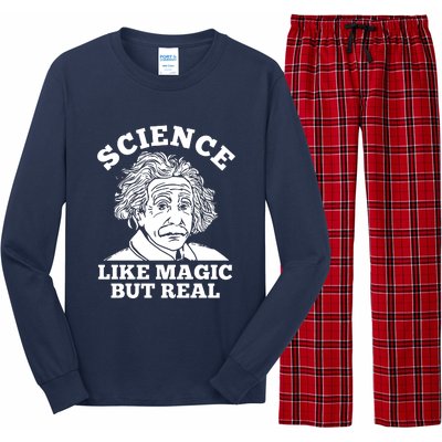 Science Like Magic But Real Einstein Long Sleeve Pajama Set