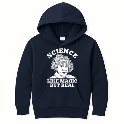 Science Like Magic But Real Einstein Kids Hoodie