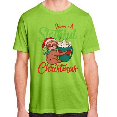 Sloth Lover Merry Slothmas Xmas Holiday Sloth Christmas Tank Top Adult ChromaSoft Performance T-Shirt