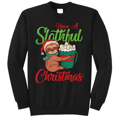 Sloth Lover Merry Slothmas Xmas Holiday Sloth Christmas Tank Top Sweatshirt