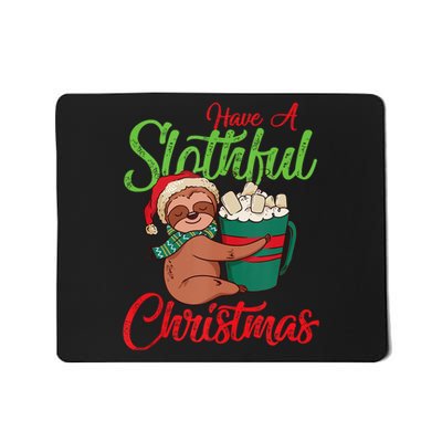 Sloth Lover Merry Slothmas Xmas Holiday Sloth Christmas Tank Top Mousepad