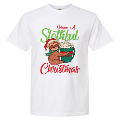 Sloth Lover Merry Slothmas Xmas Holiday Sloth Christmas Tank Top Garment-Dyed Heavyweight T-Shirt