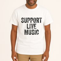 Support Live Music Concert Music Band Lover Live Tall T-Shirt