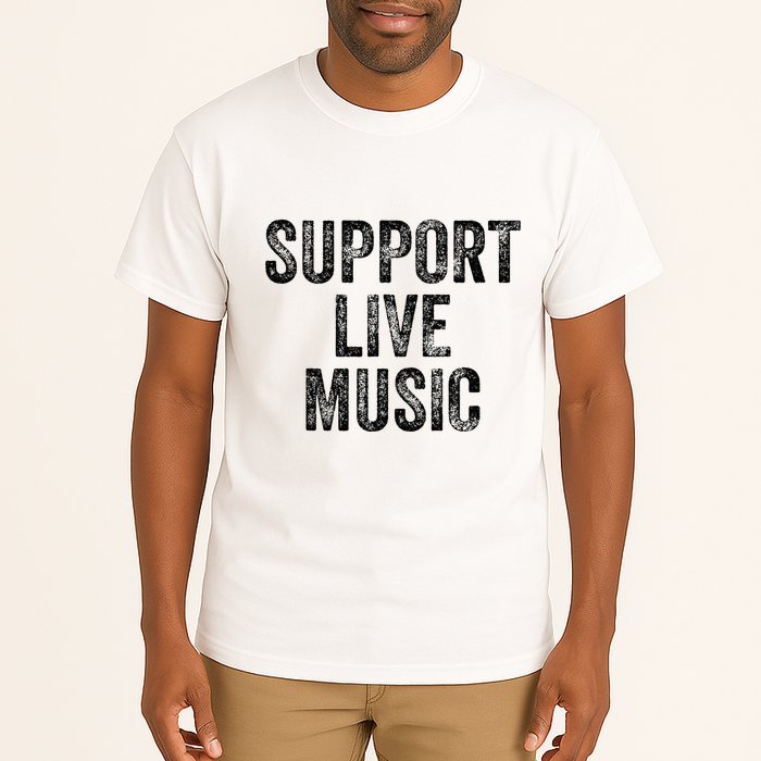 Support Live Music Concert Music Band Lover Live Tall T-Shirt