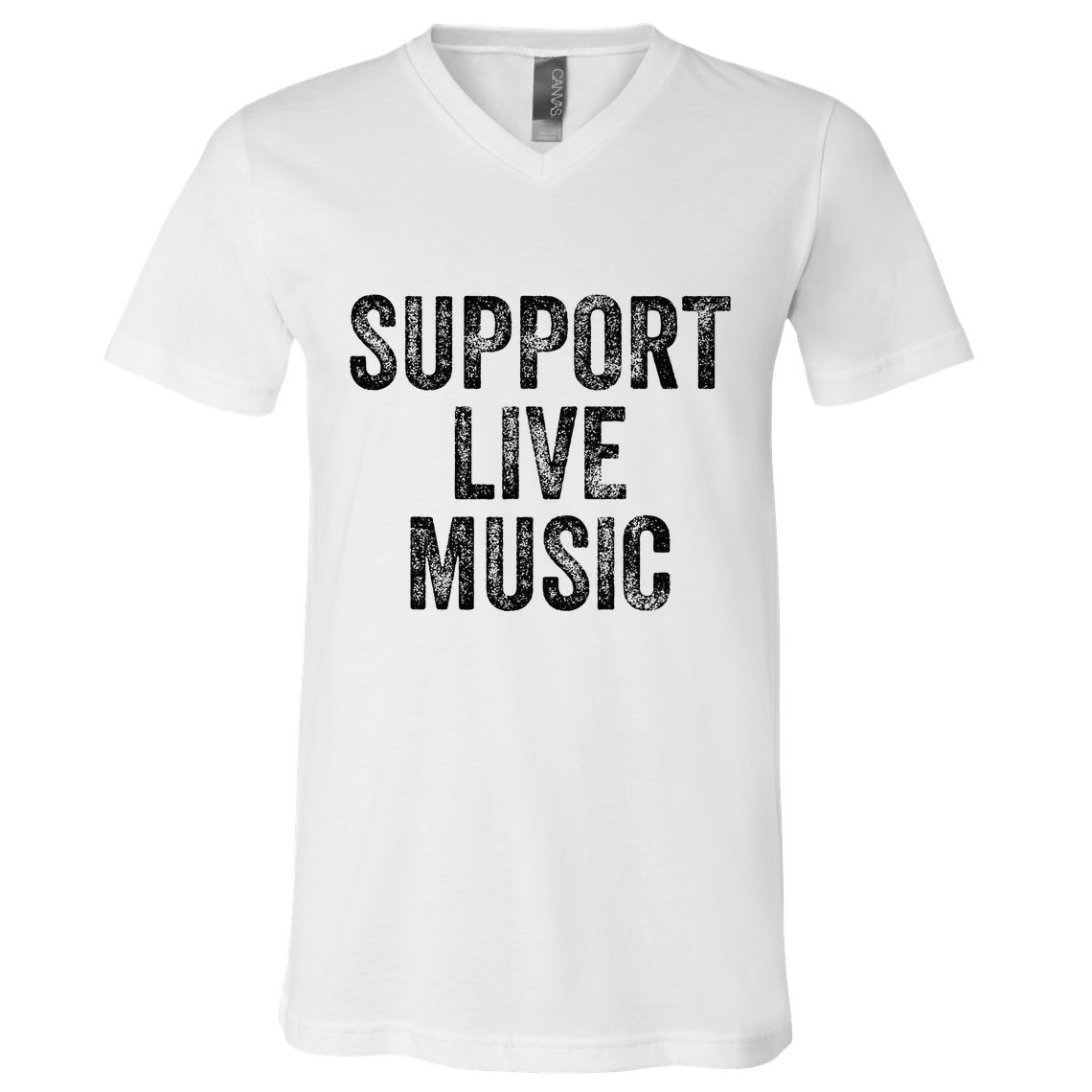 Support Live Music Concert Music Band Lover Live V-Neck T-Shirt