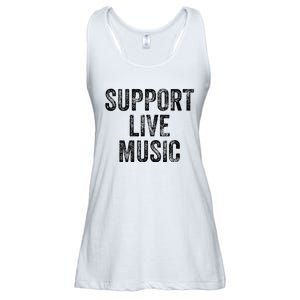 Support Live Music Concert Music Band Lover Live Ladies Essential Flowy Tank