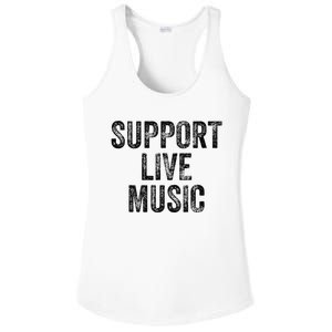 Support Live Music Concert Music Band Lover Live Ladies PosiCharge Competitor Racerback Tank