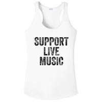 Support Live Music Concert Music Band Lover Live Ladies PosiCharge Competitor Racerback Tank