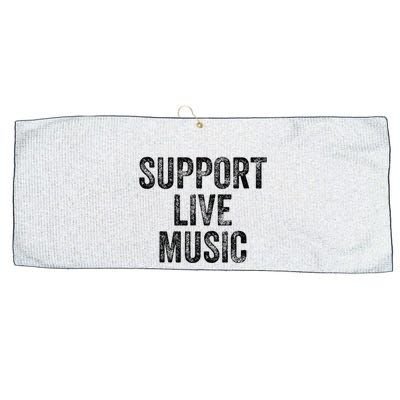 Support Live Music Concert Music Band Lover Live Large Microfiber Waffle Golf Towel