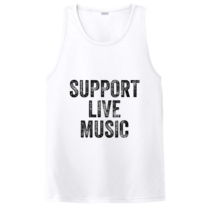 Support Live Music Concert Music Band Lover Live PosiCharge Competitor Tank